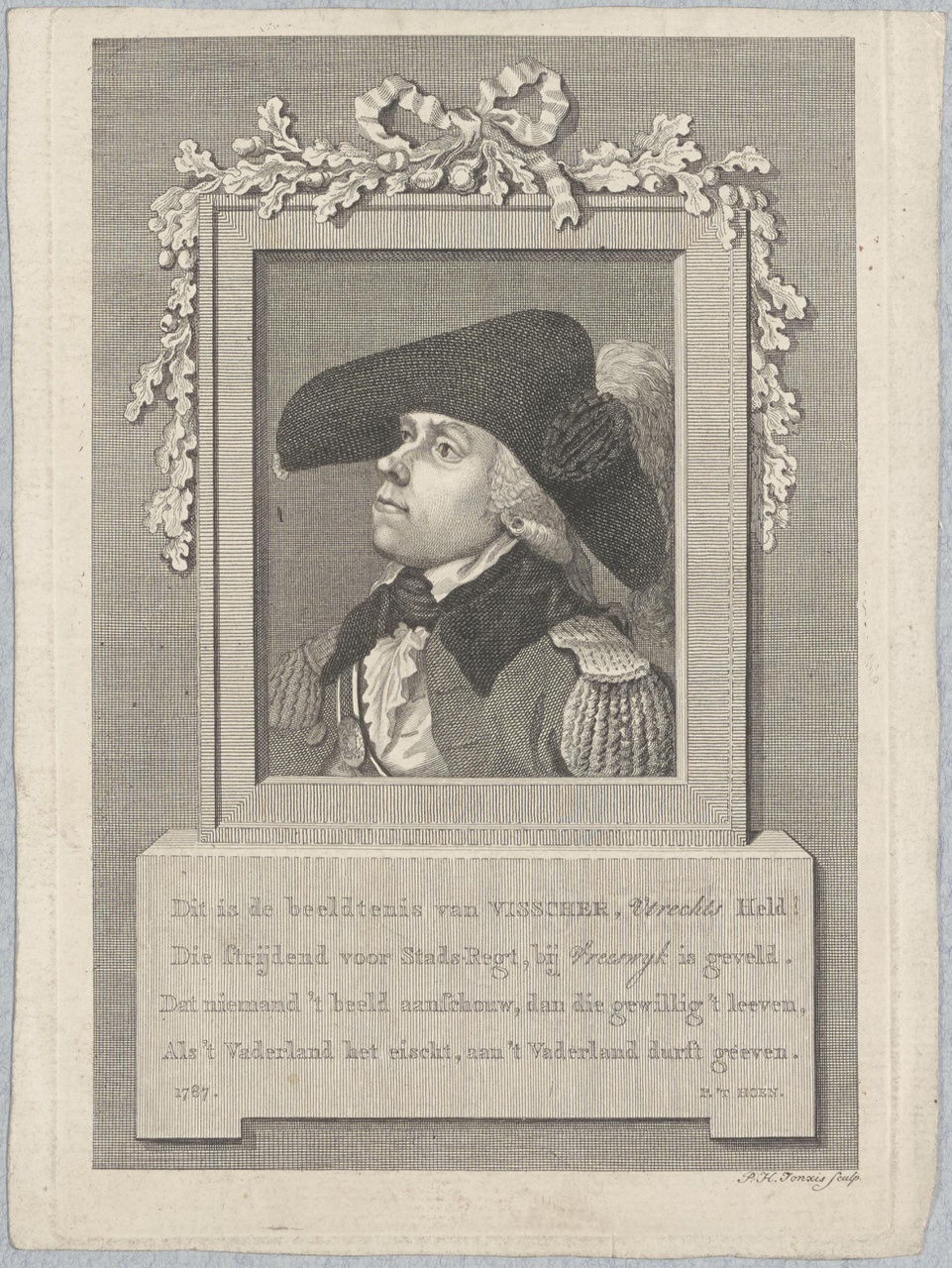 Portret van Cornelis Govert Visscher (1764-1787)