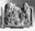 Fragment van een epitaaf met Maria met het Kind, omhangen met een rozenkrans, een onbekende heilige en een geestelijke