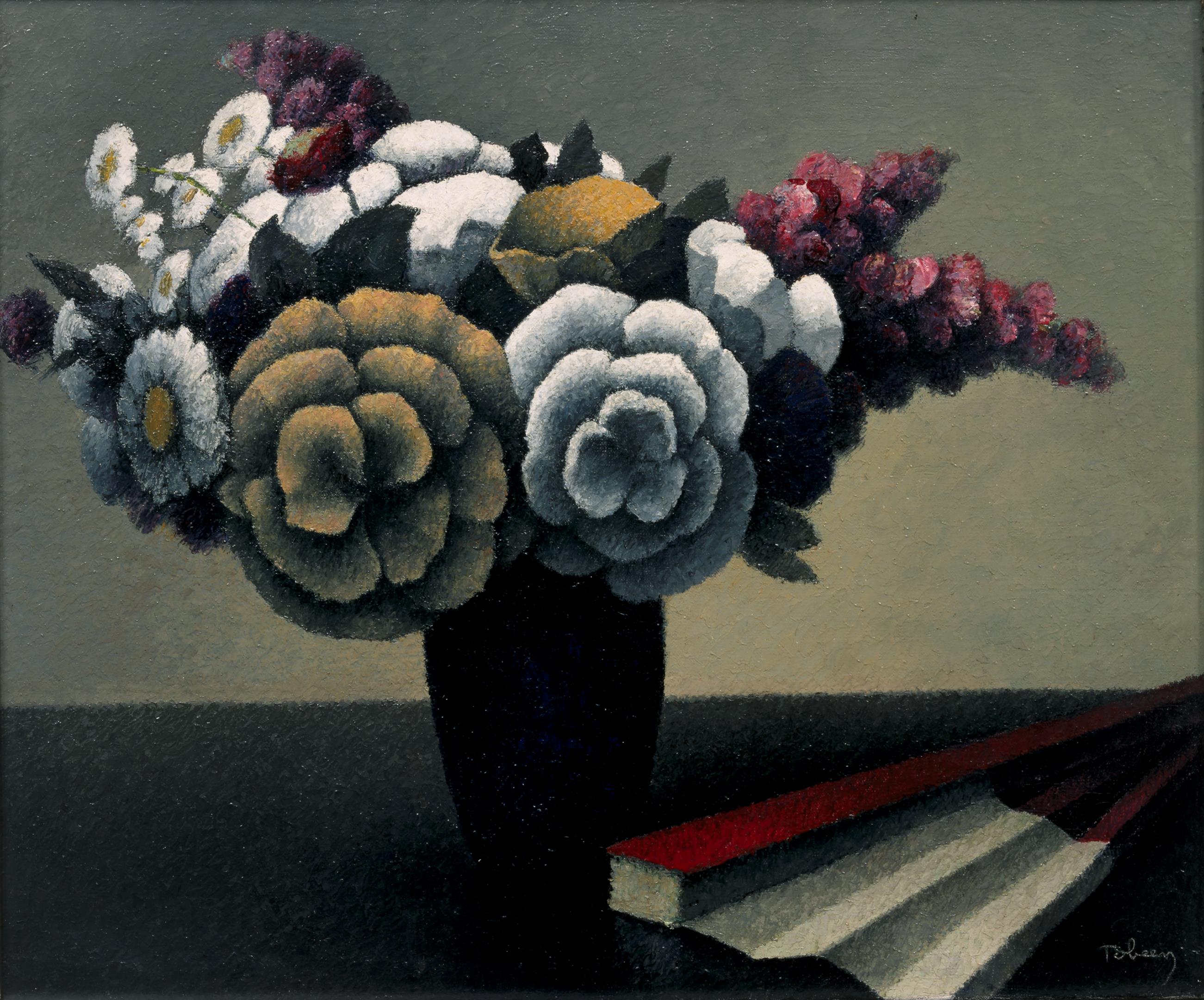 Félix Tobeen, Bouquet à l'eventail, ca. 1920.