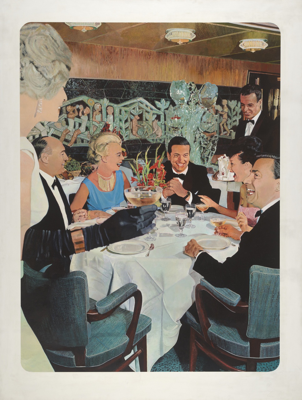 9/12 - Malcolm Morley, Ship’s Dinner Party, 1966, Collectie Centraal Museum