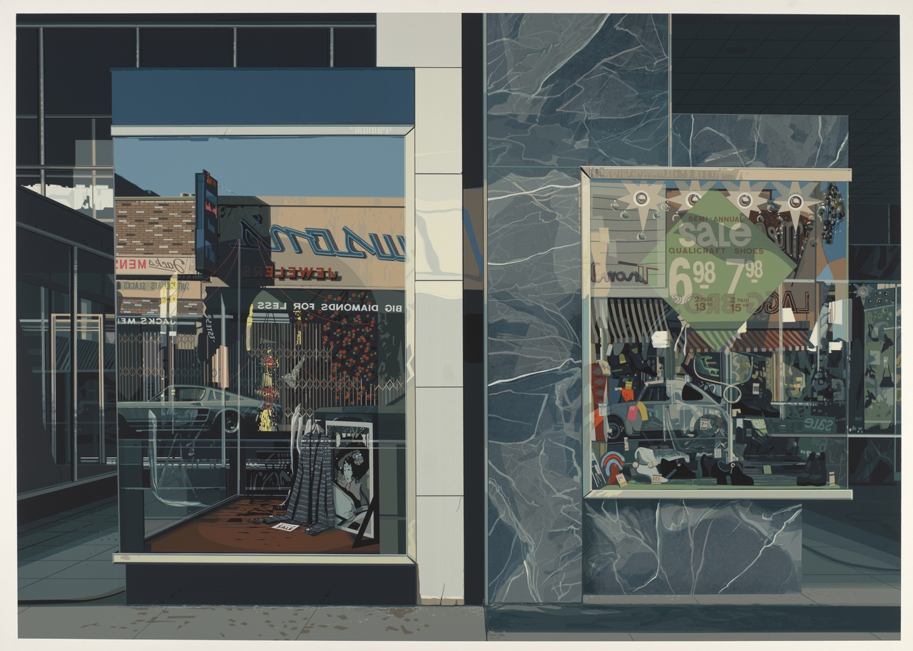 4/12 - Richard Estes, Qualicraft Shoes, 1974, Collectie Centraal Museum